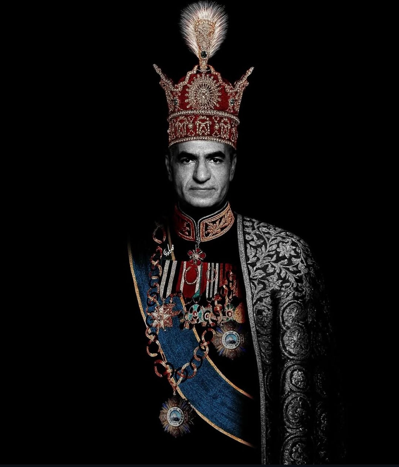 SHAH | The King – Royal Canvas Wall Art 90×60 cm